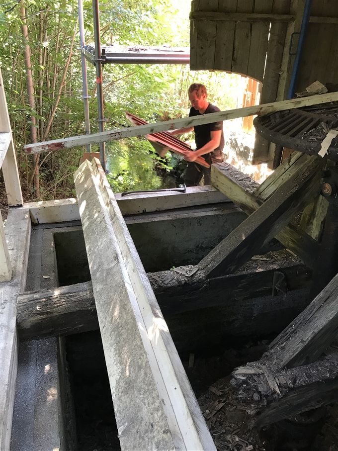 Balk till turbin brusten,